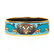 Hermes Blue Enamel Tigers & Leopards Golden Bangle - 4