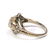 Art Deco 14k White Gold Diamond Blue Sapphire Ring - 4