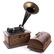 Edison Machine Phonograph Player w/ Horn & Cabinet