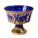 Mid Century Bohemian Blown Cobalt Glass Compote