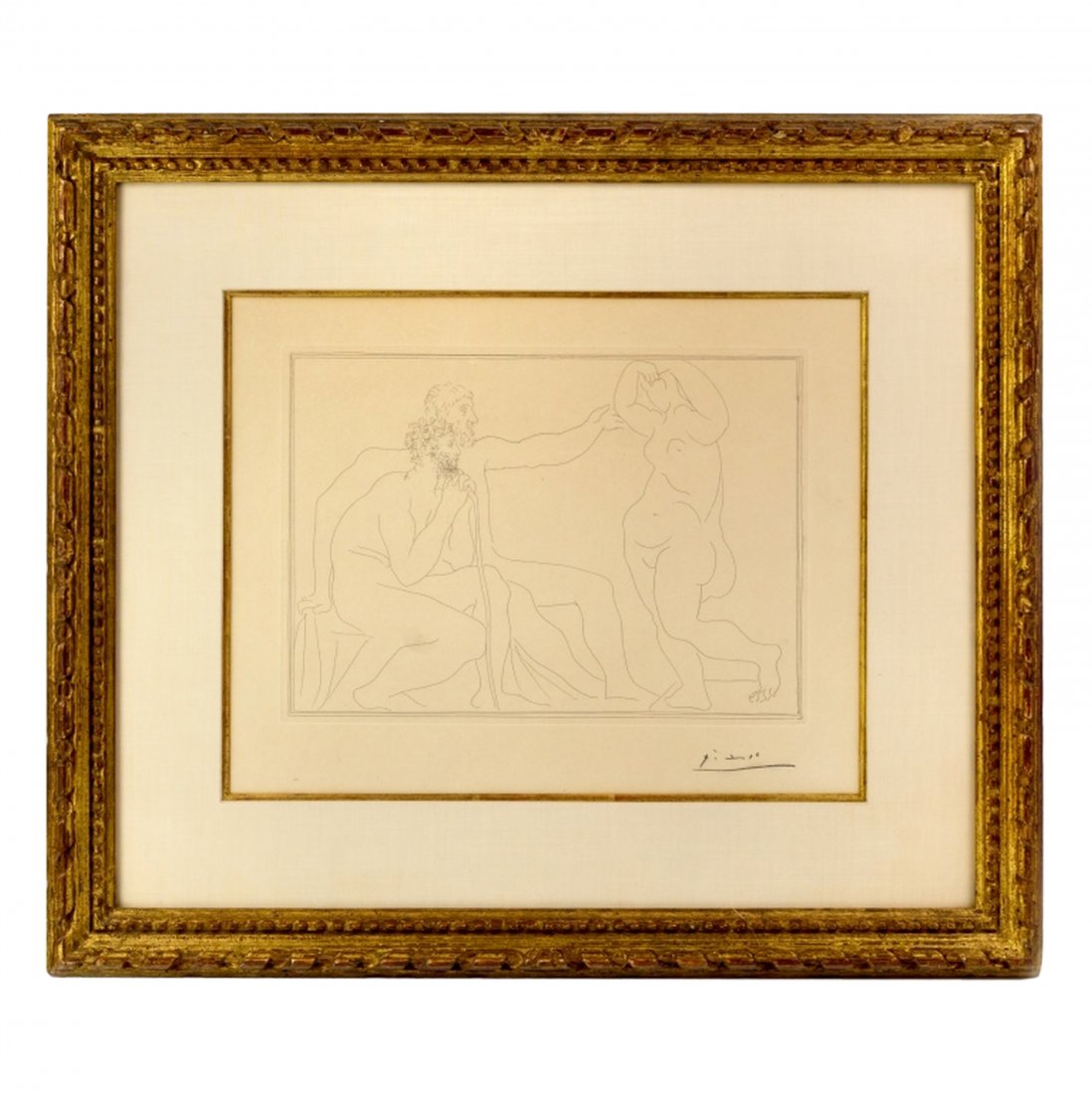 Pablo Picasso (Spanish, 1881-1973) Vollard Etching (1 of 5)