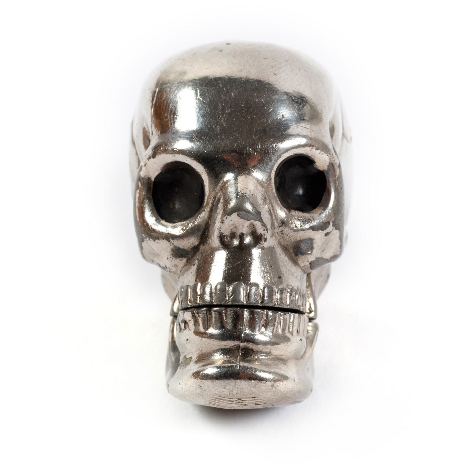 Rare Antique Human Skull Match Safe Vesta Striker (1 of 6)