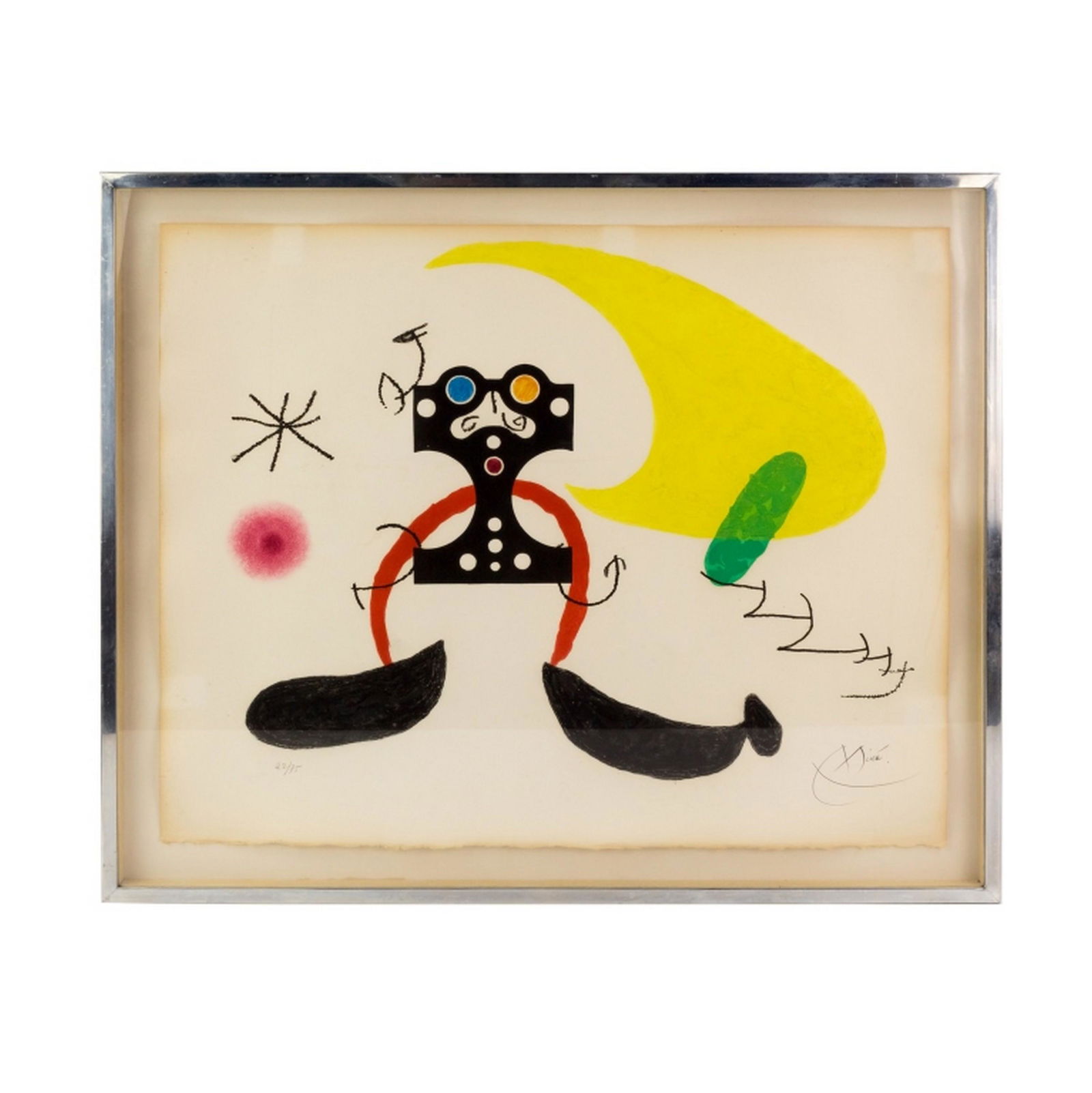 Joan Miro 1893-1983 SIGNED LE Cosmonaute Etching (1 of 6)
