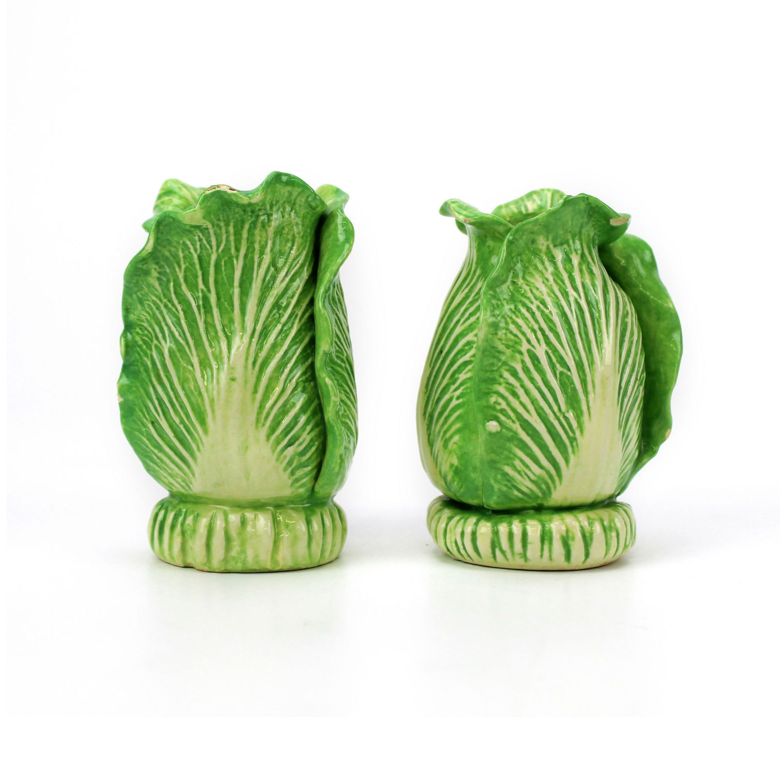 Dodie Thayer Lettuce Art Pottery Toothpick Holder PAIR (1 of 9)