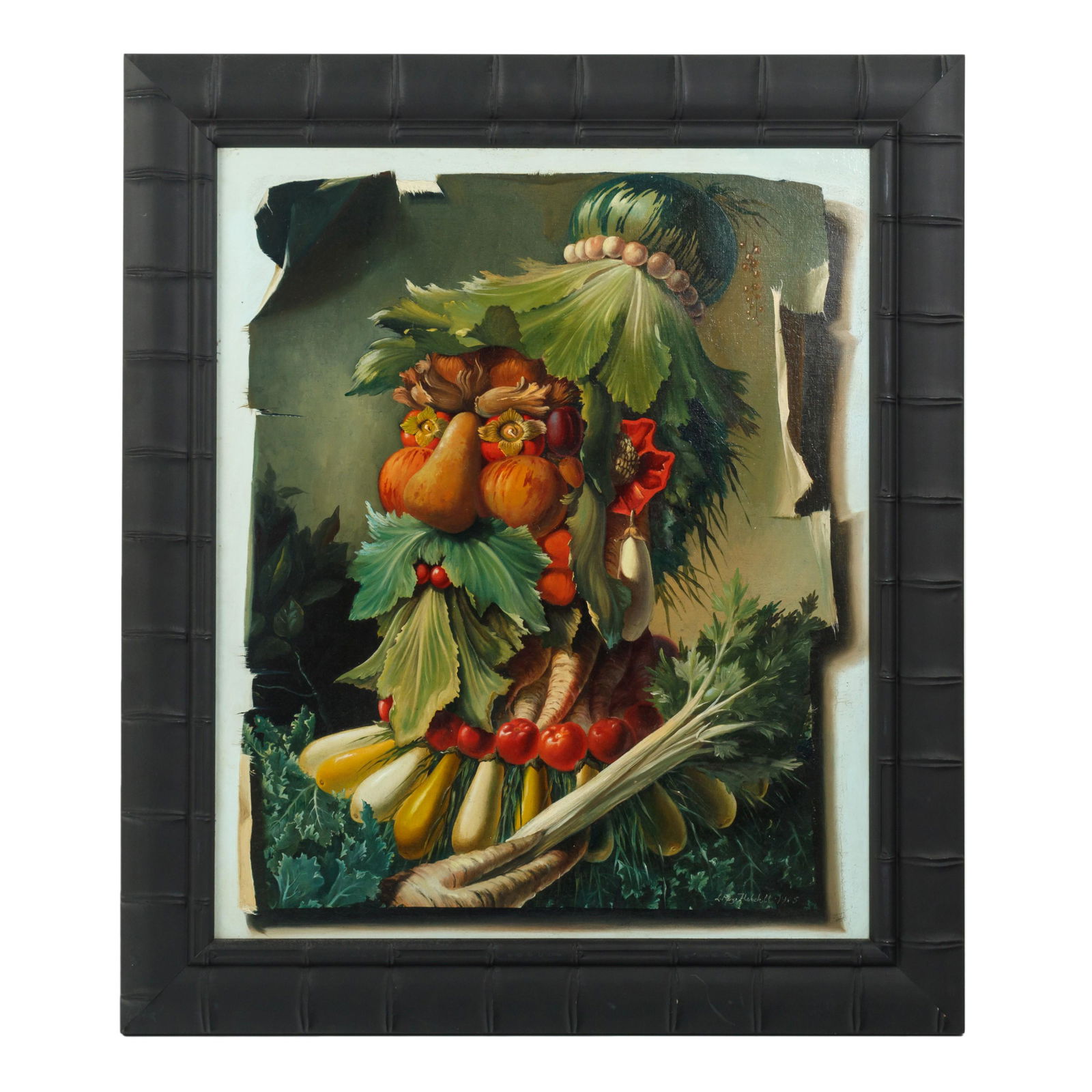 Leslie Roy Hobdell 1911-1961 Oil Portrait Painting (1 of 5)