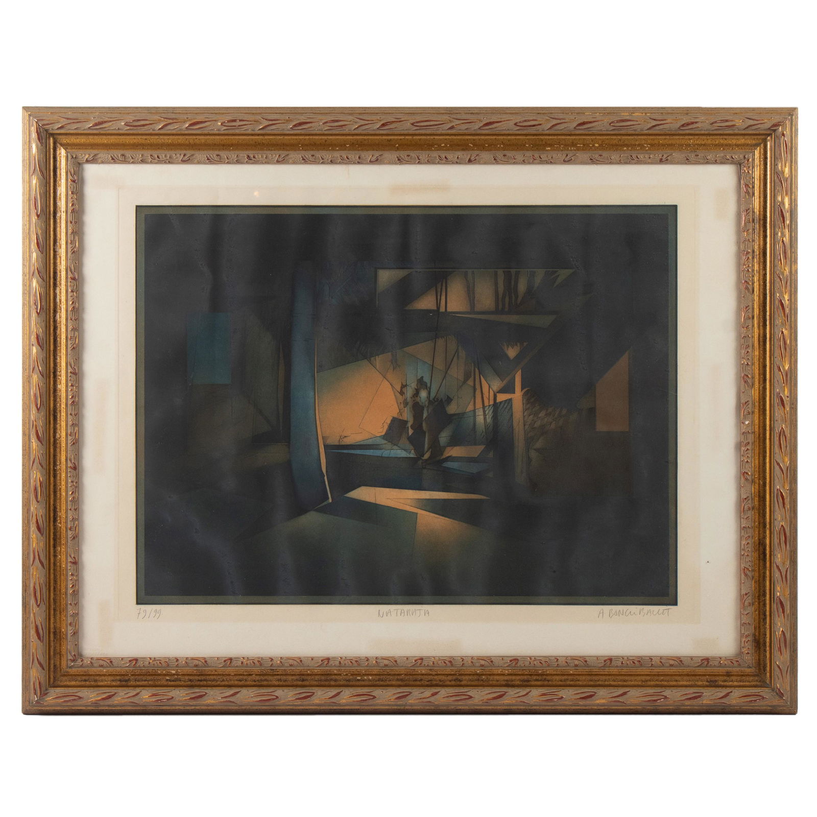 Andre Bongibault Abstract Aquatint Etching Print (1 of 7)