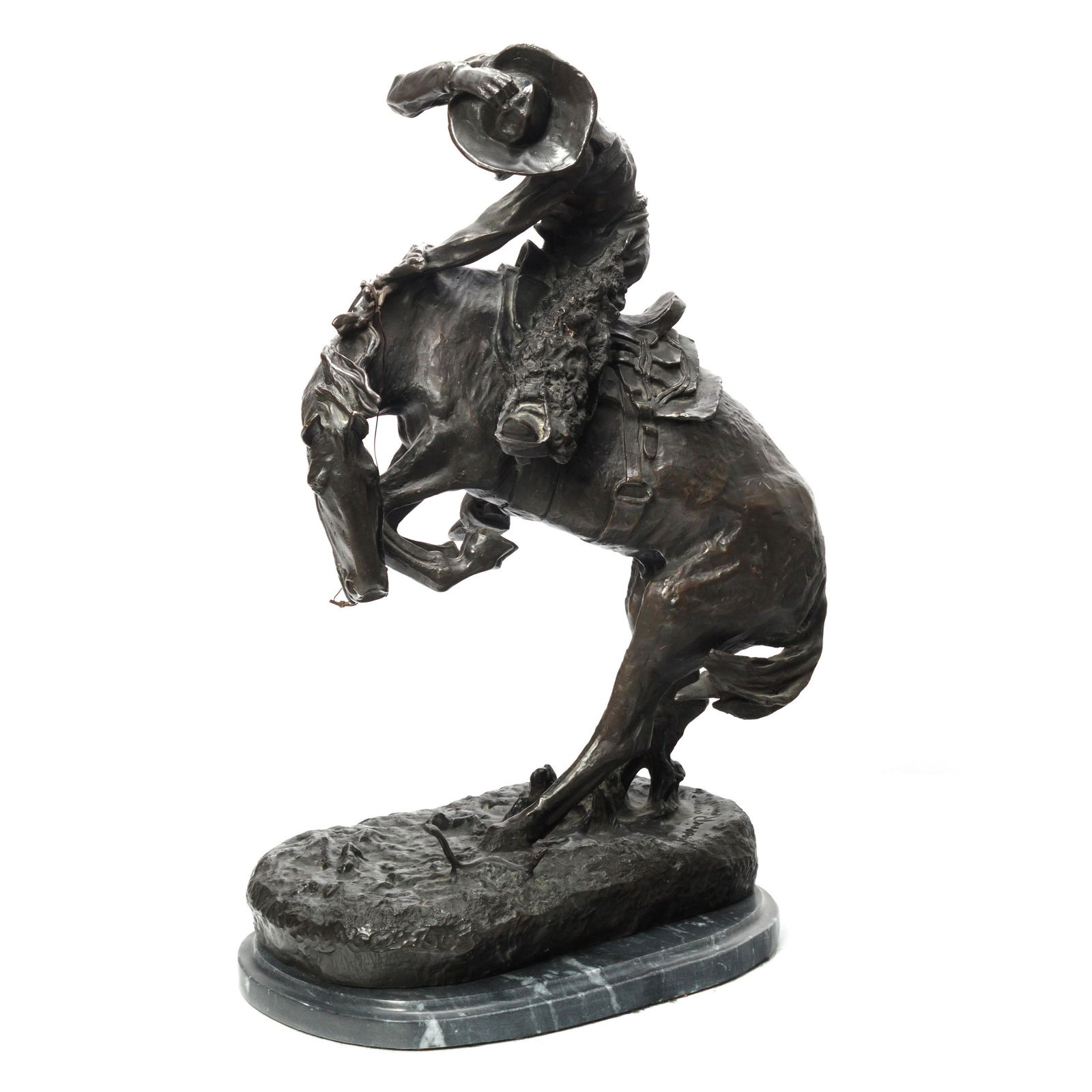 Bronze Rattlesnake Statue After Frederic Remington (1 of 7)