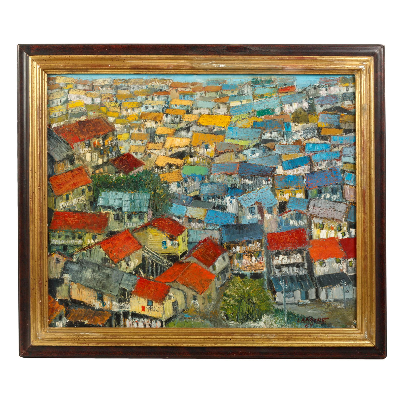 LaRoche Modernist Abstract Landscape Oil Painting (1 of 6)