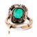 14k Gold 4 CTTW Colombian Emerald Diamond Ring - 4