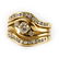 14k Gold 4/5 CTTW Ladies Diamond Cocktail Ring
