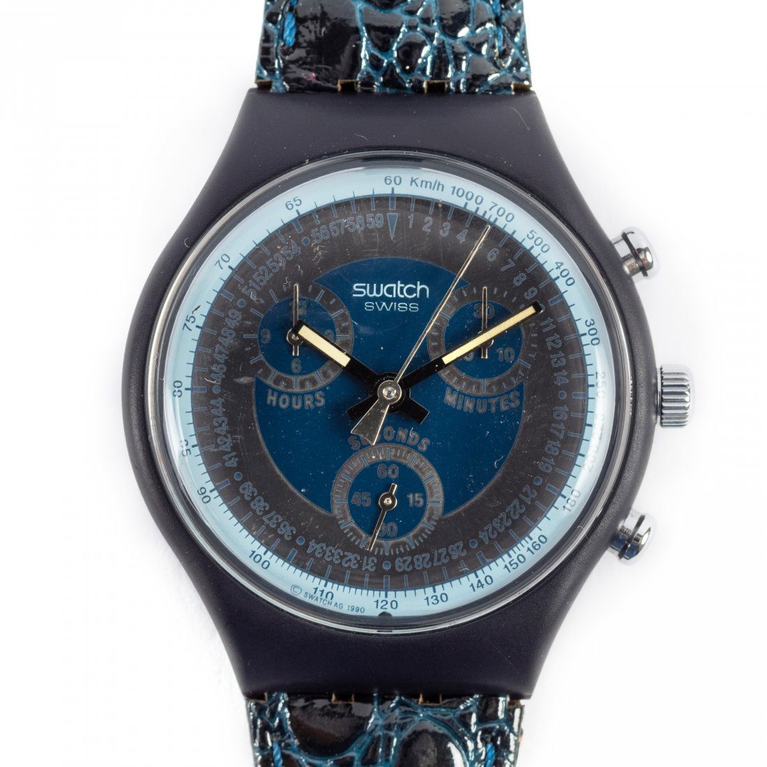 VTG New Old Stock SWATCH Chronograph Wrist Watch (1 of 7)