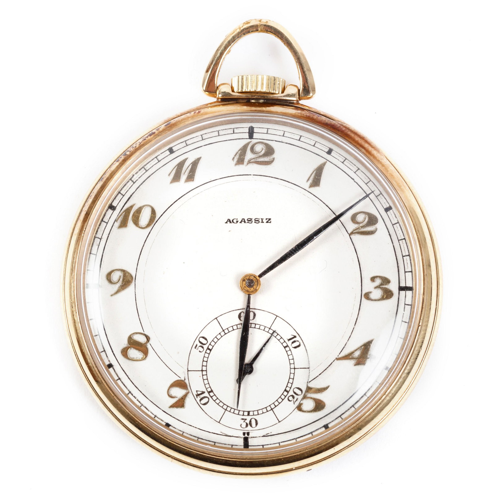 Agassiz VTG 14k Solid Gold Working Pocket Watch (1 of 7)