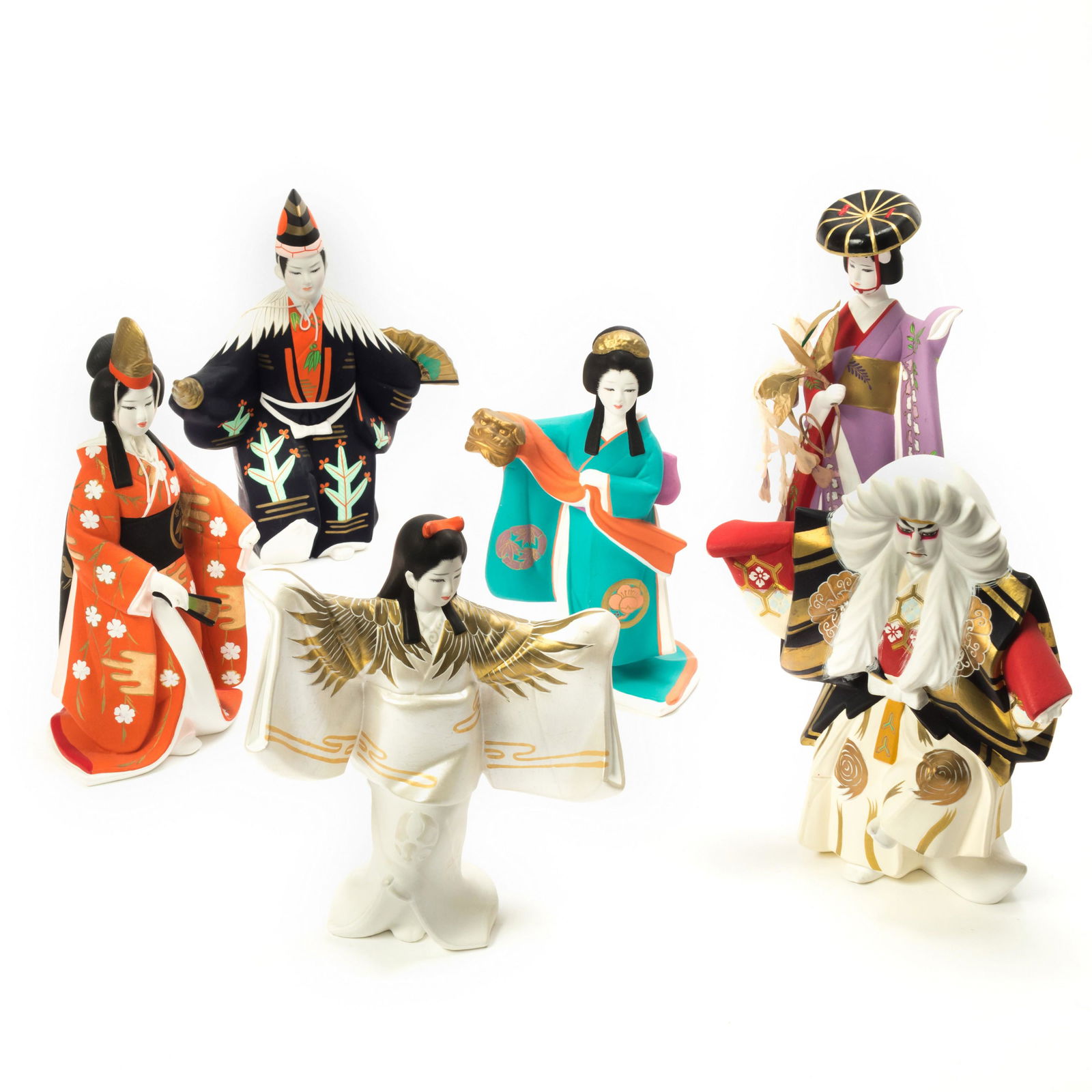 Hamilton Vintage Art Of Kabuki Ceramic Figurines (1 of 10)
