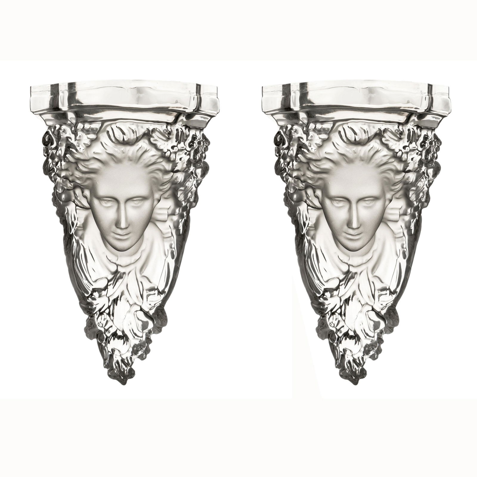 Neoclassical Figural Lucite Corbel Brackets PAIR (1 of 6)