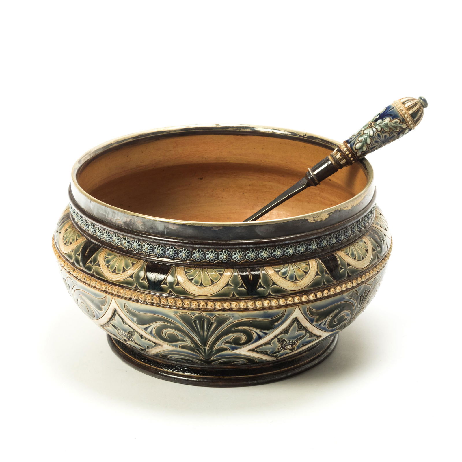 Doulton Lambeth Hibbut Tureen Bowl & Serving Spoon (1 of 8)