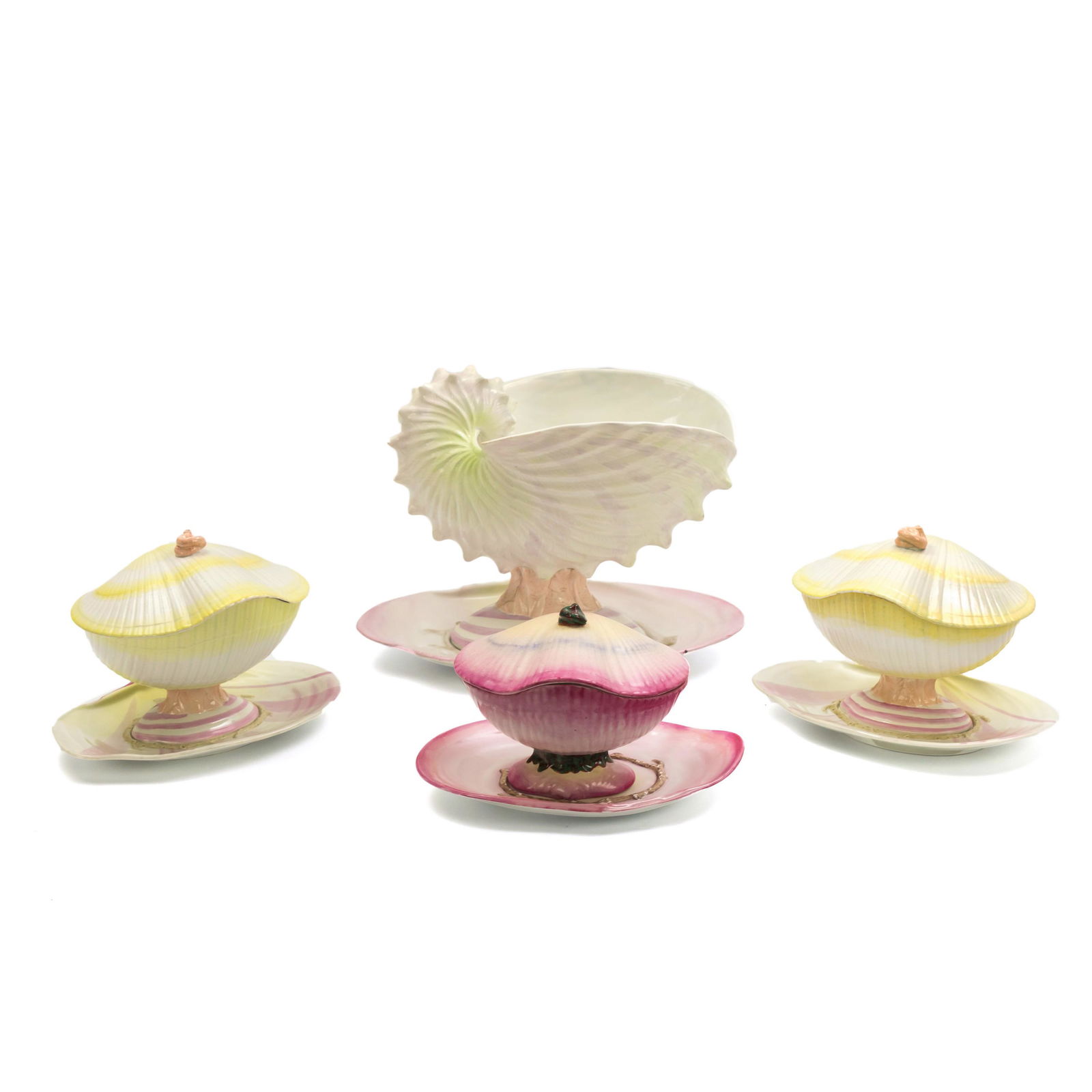 Wedgwood Victorian Pearlware Nautilus Tureens LOT (1 of 8)