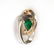 1.16 CTTW 14k Gold Pear Emerald Diamond Pendant - 4