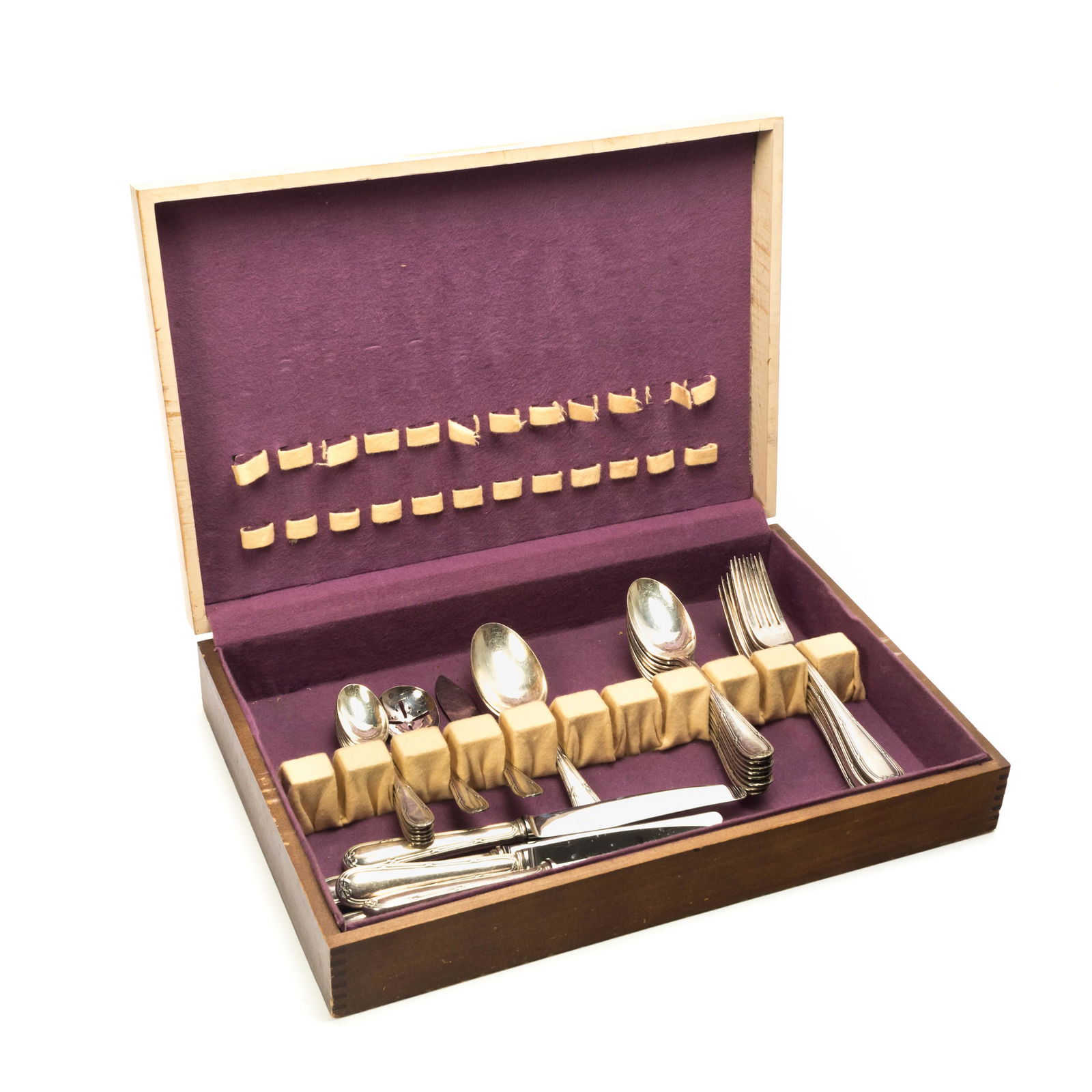 Frionnet 34 Pc French Silver Plate Flatware Set (1 of 10)