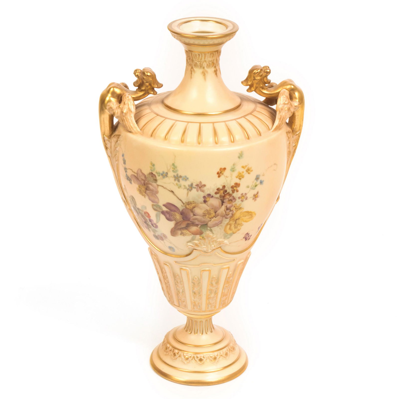 Royal Worcester Allegorical Dragon Handled 11" Urn (1 of 5)