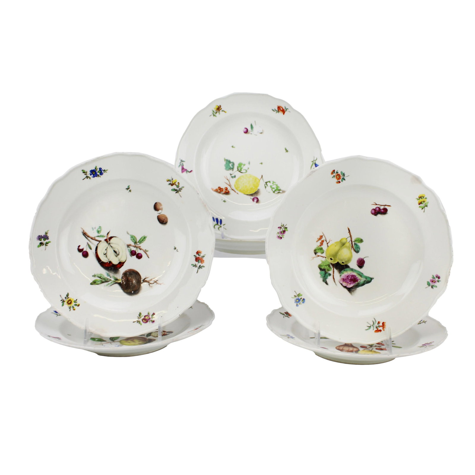 Royal Vienna Soft Paste Porcelain 6 Pc Plates Set (1 of 9)