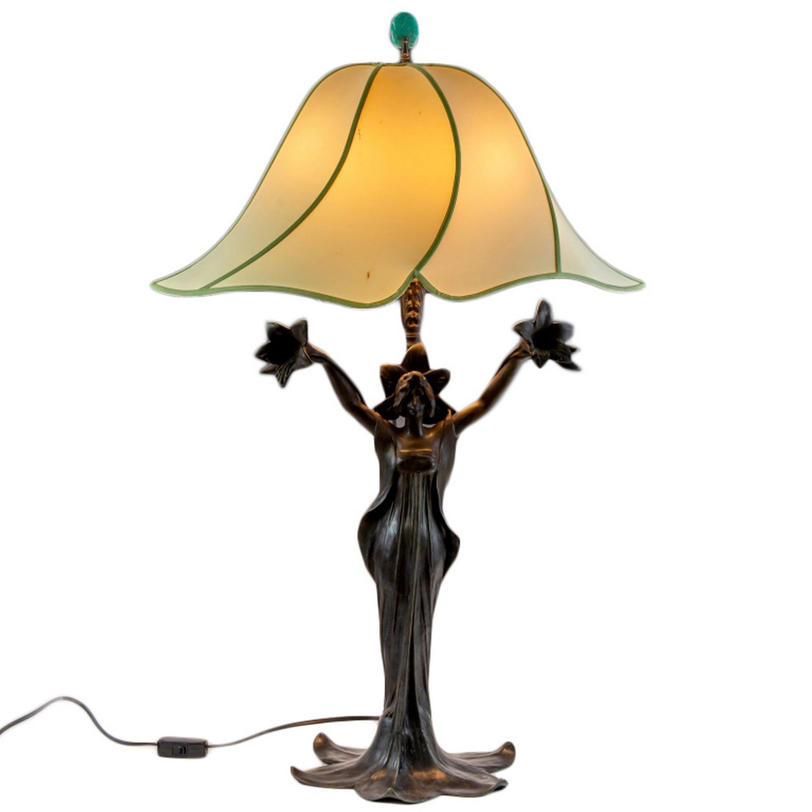 Julien Causse 1869-1914 Flora Nymph 24" Table Lamp (1 of 8)