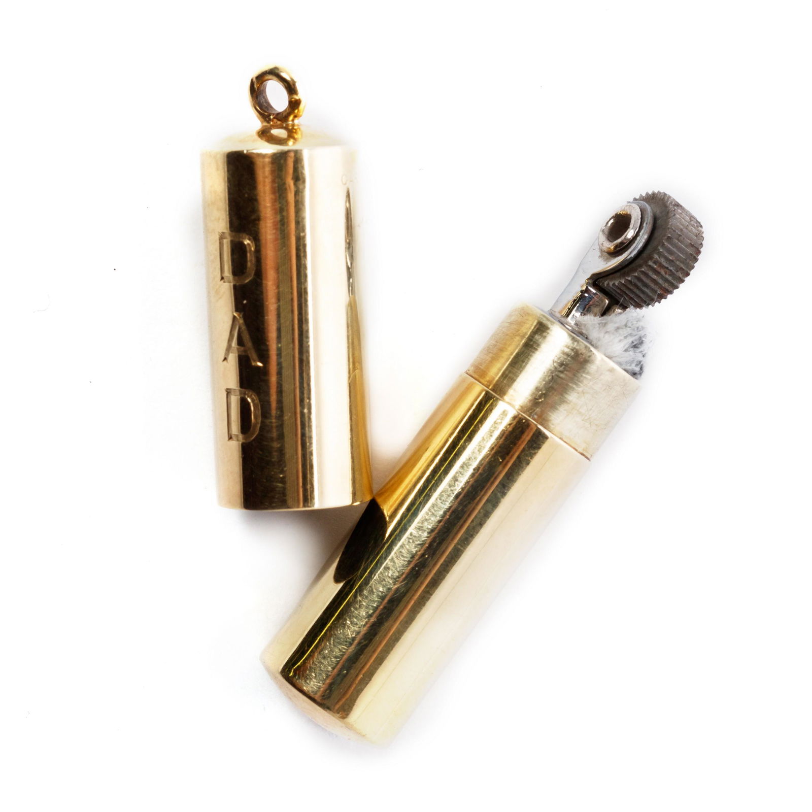 Cartier Vintage 14k Gold Portable Flint Lighter (1 of 3)