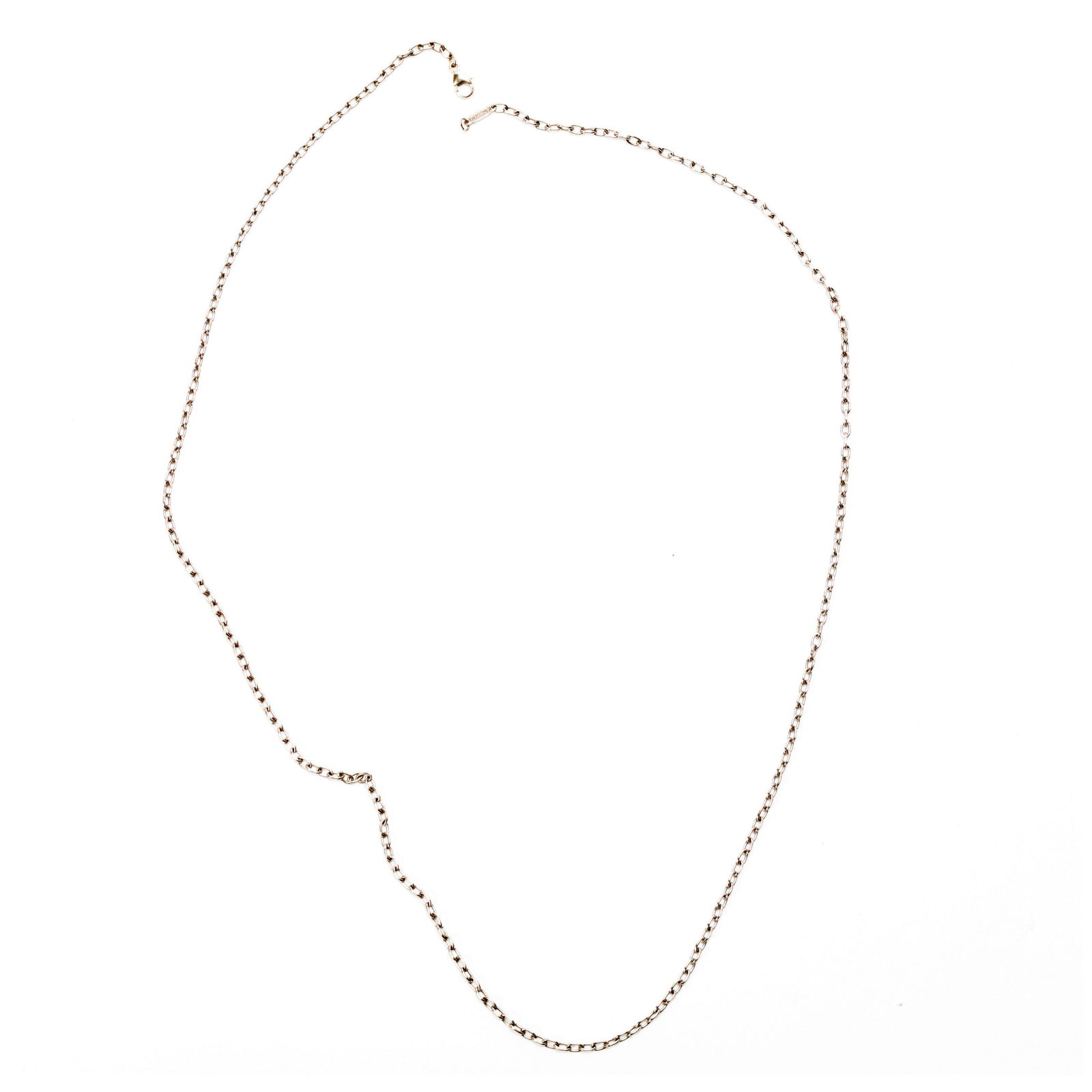 Tiffany & Co 18k White Gold 24" Oval Link Necklace (1 of 5)