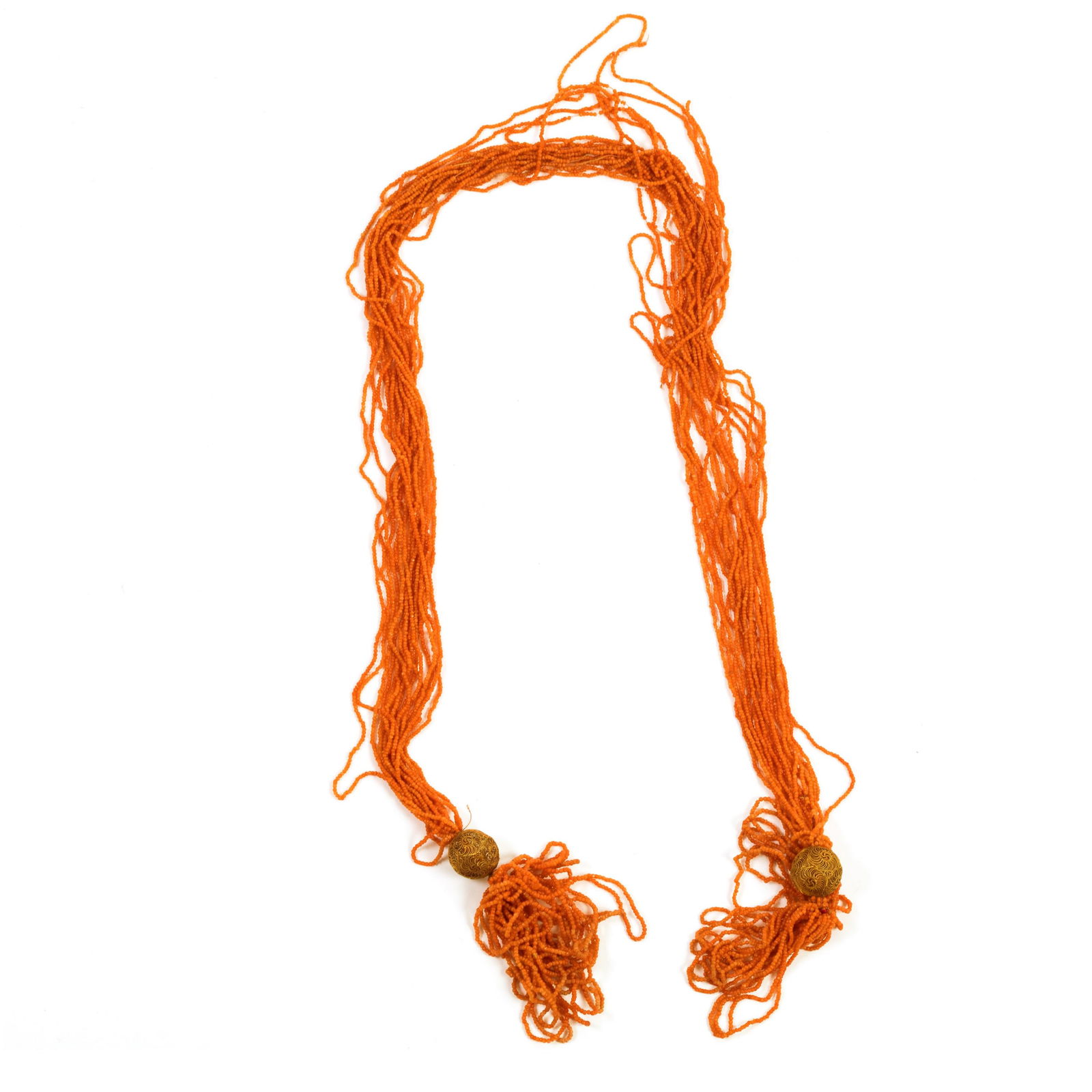 Natural Italian Red Coral Multistrand 10K Necklace (1 of 4)