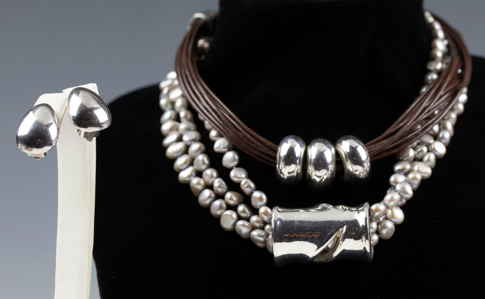 Simon Sebbag Sterling Silver 3 Pieces Jewelry LOT (1 of 8)