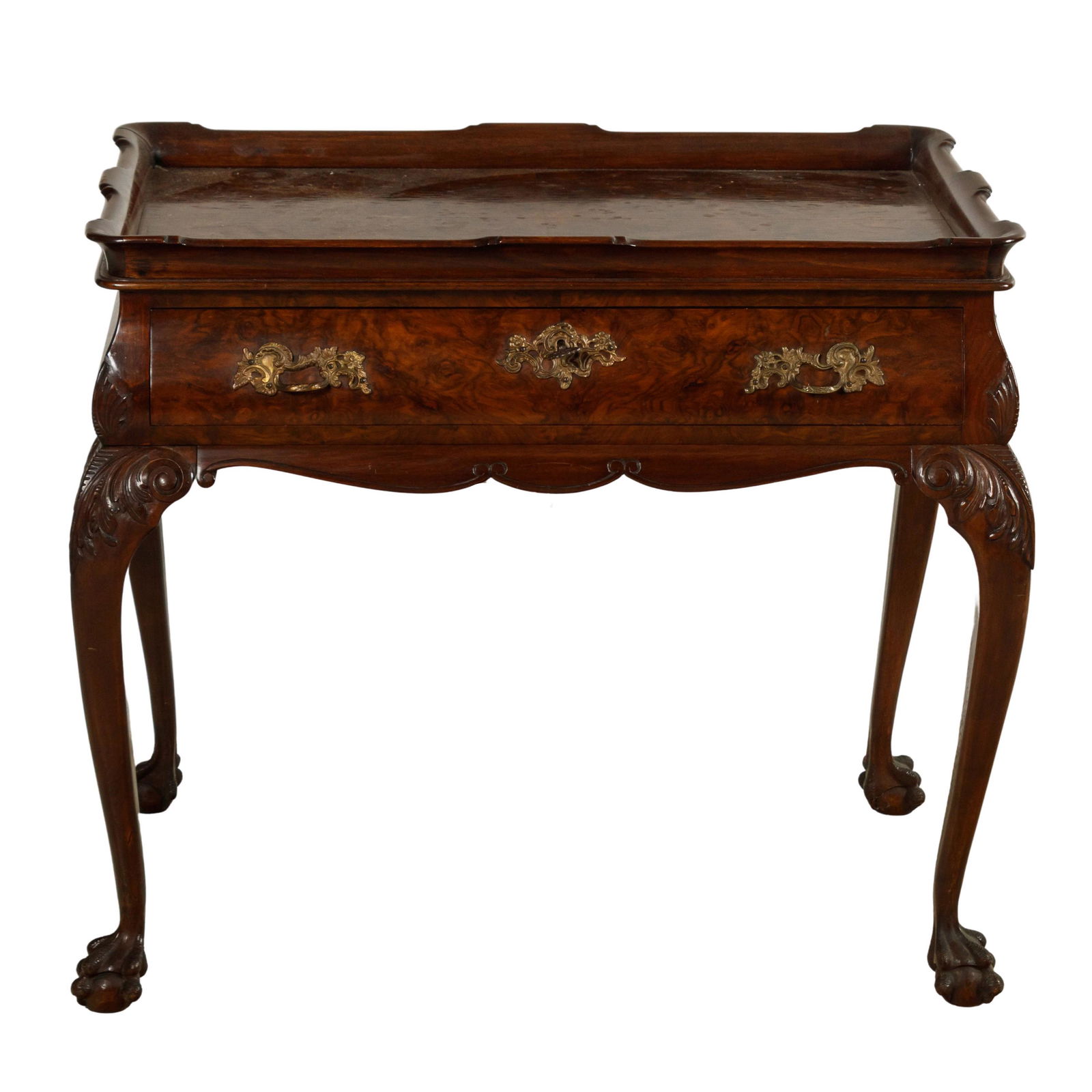 Custom Chippendale Style Ball & Claw Side Table (1 of 9)