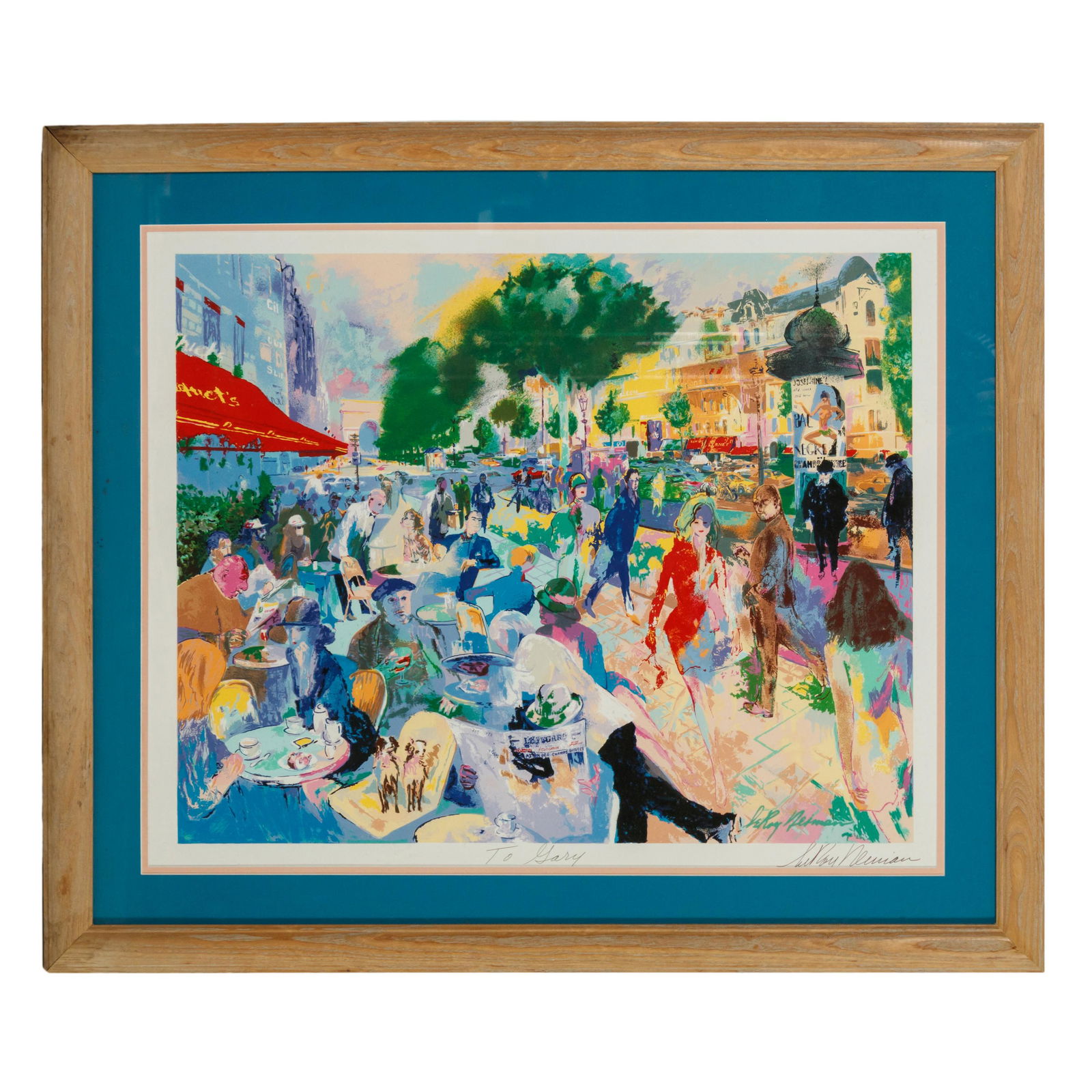 LeRoy Neiman 1921-2012 Cafe Fouquets Signed Print (1 of 6)