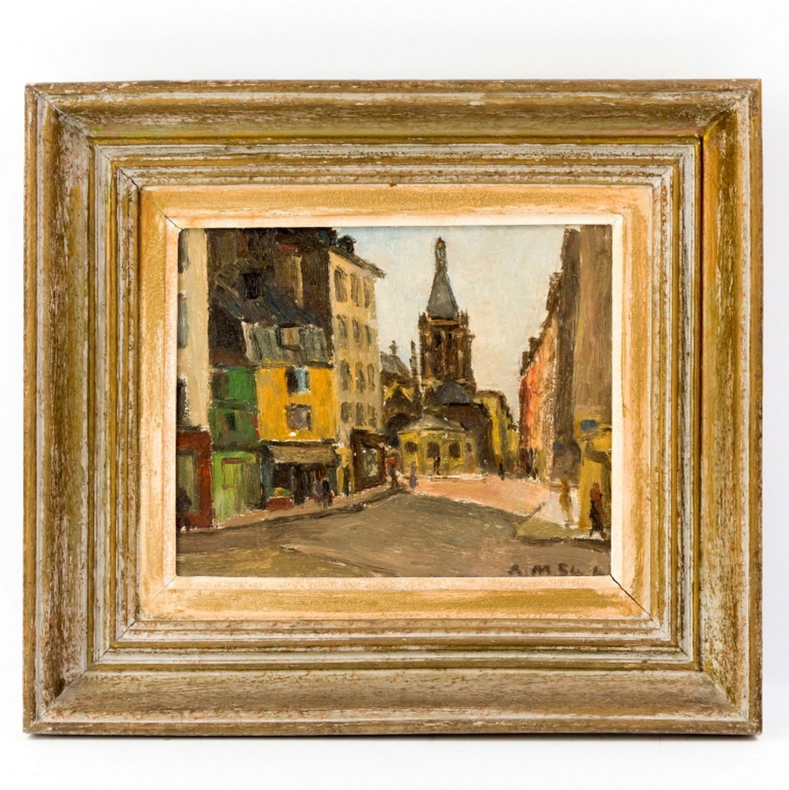 Andre Malterre 1909-1975 Street Scene Oil Painting (1 of 6)