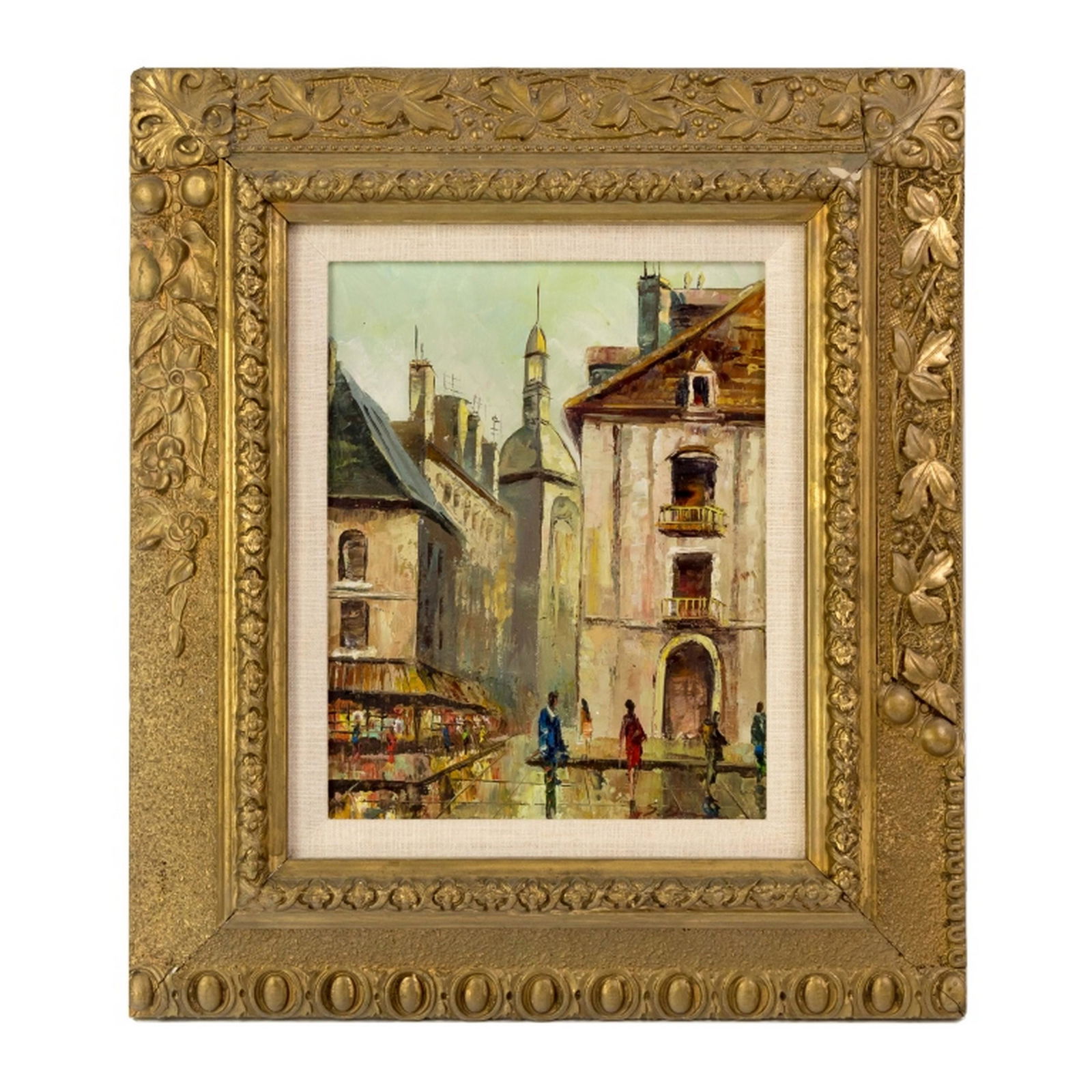 Mystery Artist Paris School Landscape Oil Painting (1 of 7)