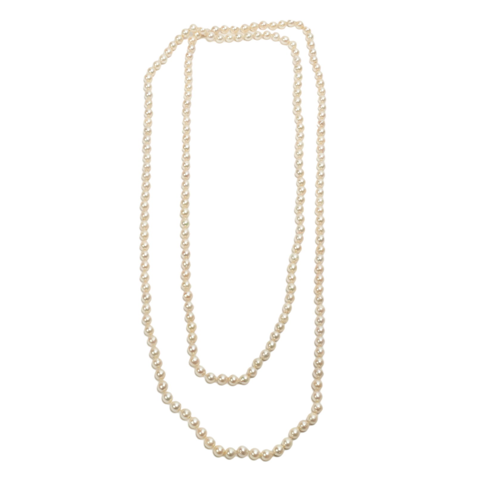 Akoya 72" Pearl Strand Flapper Era Opera Necklace (1 of 3)