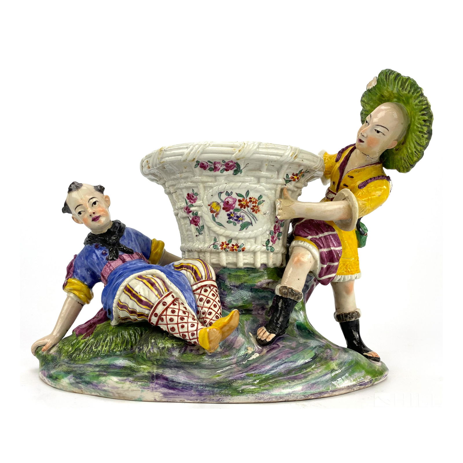 Samson Mennecy Style Chinoiserie Figural Group (1 of 11)
