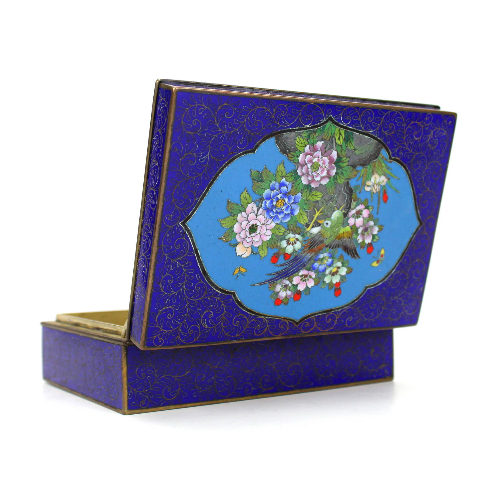 Japanese Fine KYOTO Cloisonne Enamel Trinket Box (1 of 7)