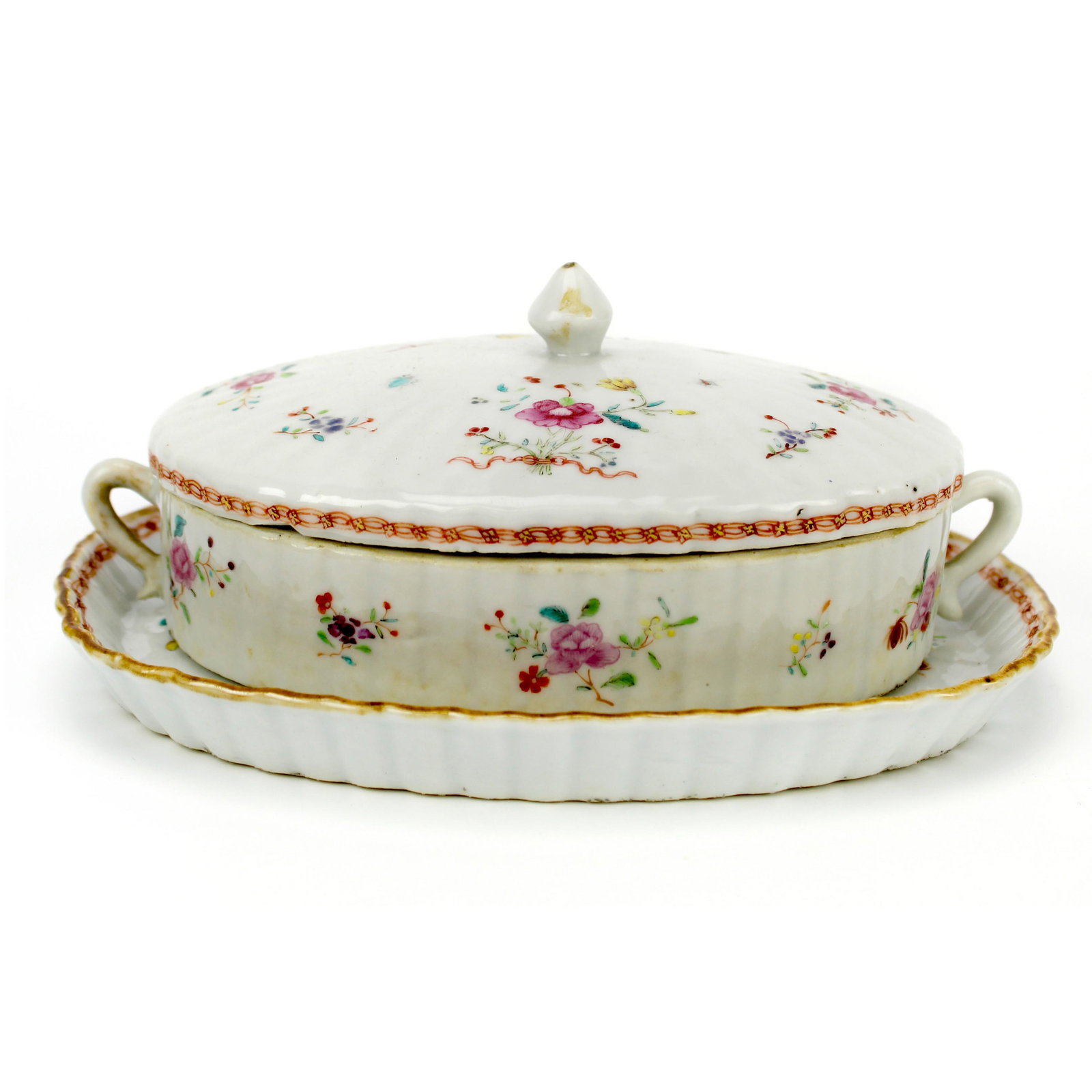 Chinese Export Covered Dish and Under Plate (1 of 8)