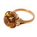 10k Gold Vintage LG 8 Carat Yellow Sapphire Ring