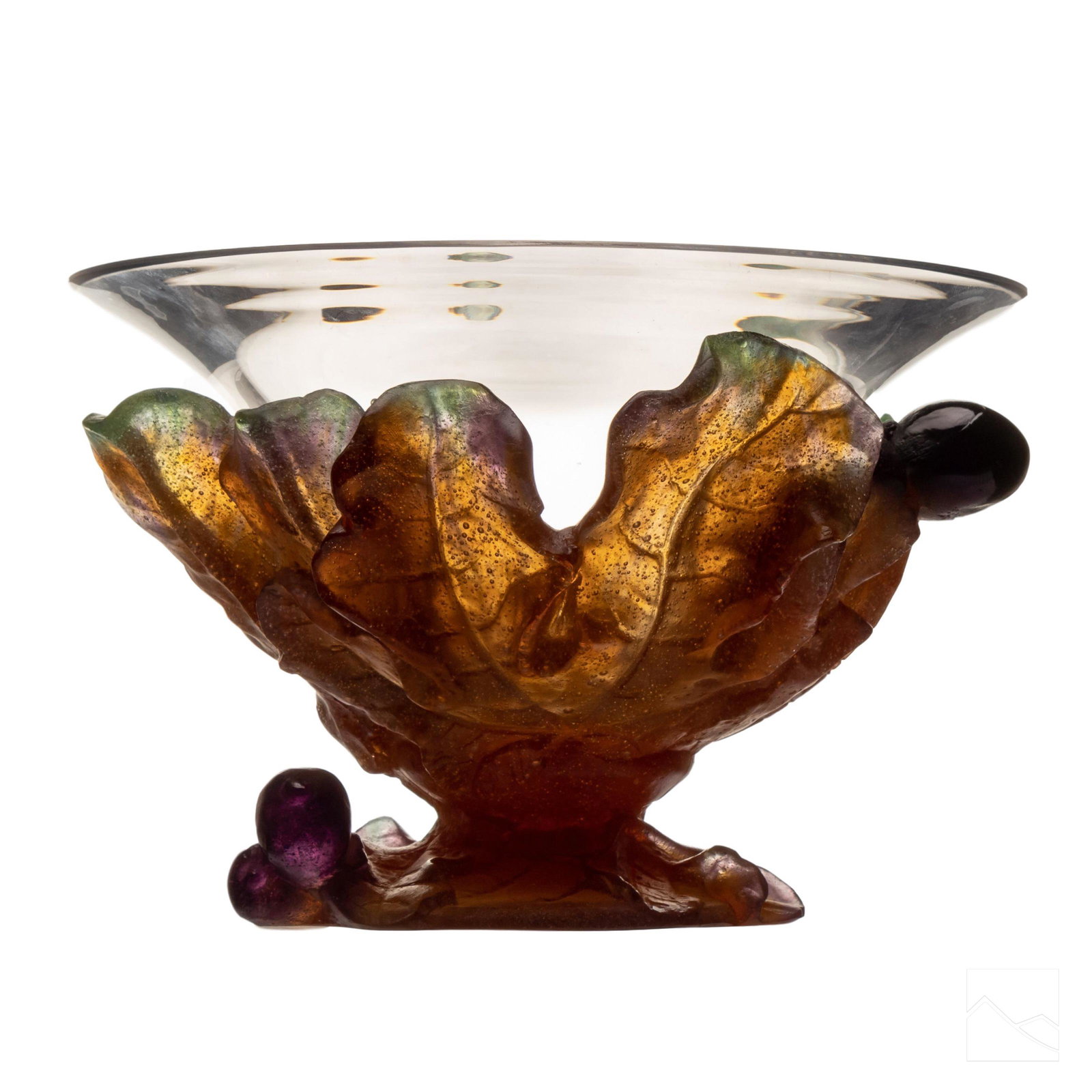 Daum Pate De Verre Crystal Fruit Centerpiece Vase (1 of 5)