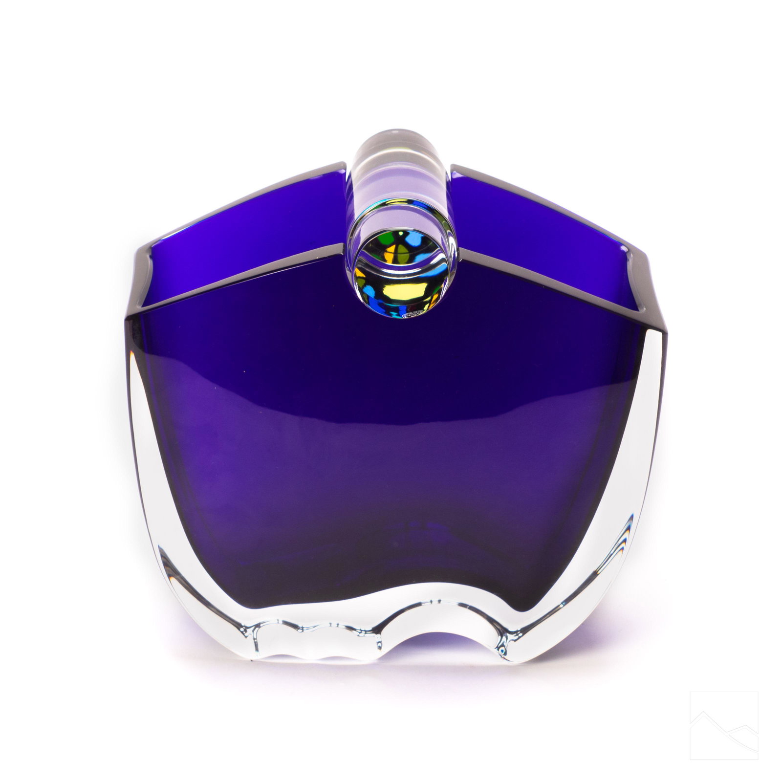 Baccarat Crystal Art Glass Oceanie Polychrome Vase (1 of 6)