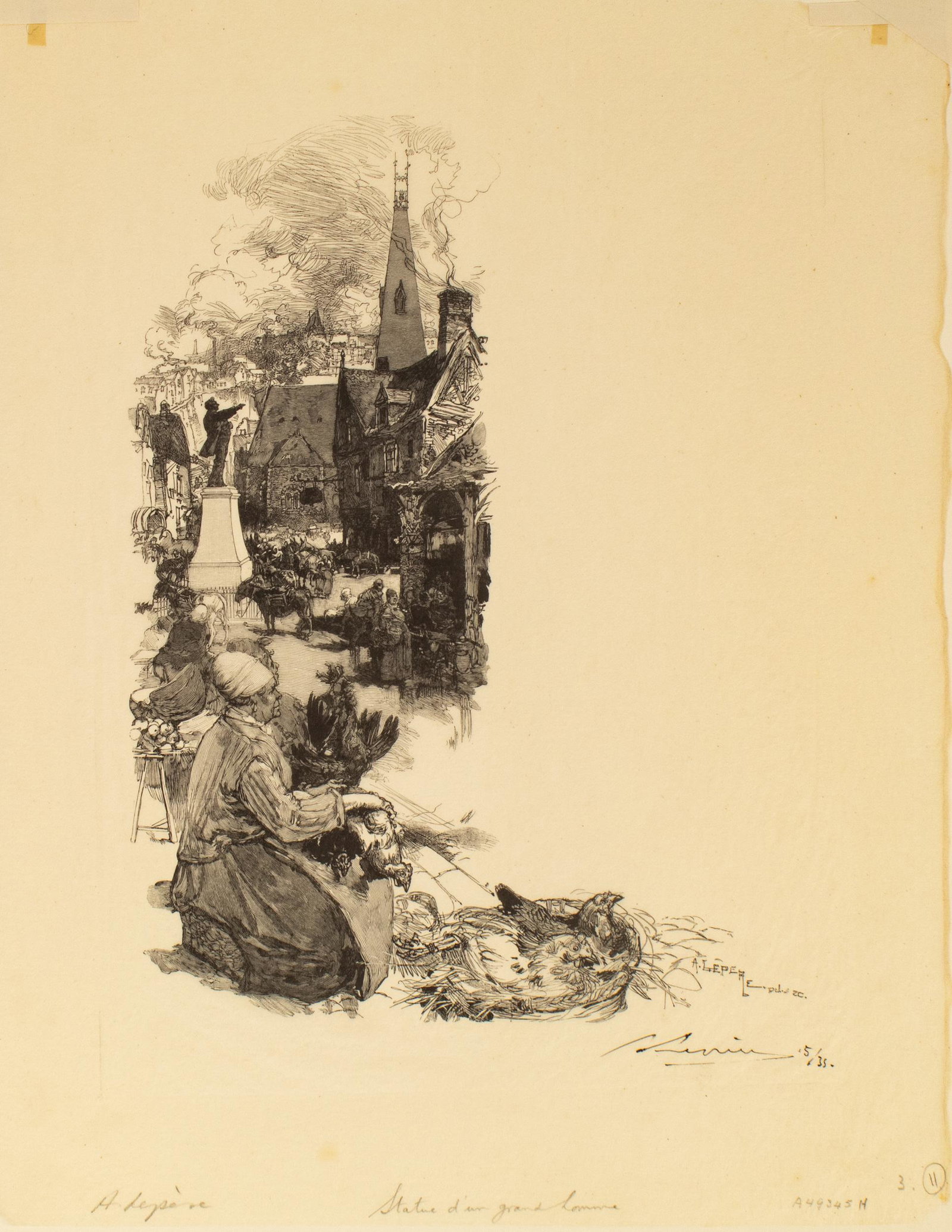 Auguste Louis Lepere 1849-1918 LE SIGNED Etching (1 of 8)