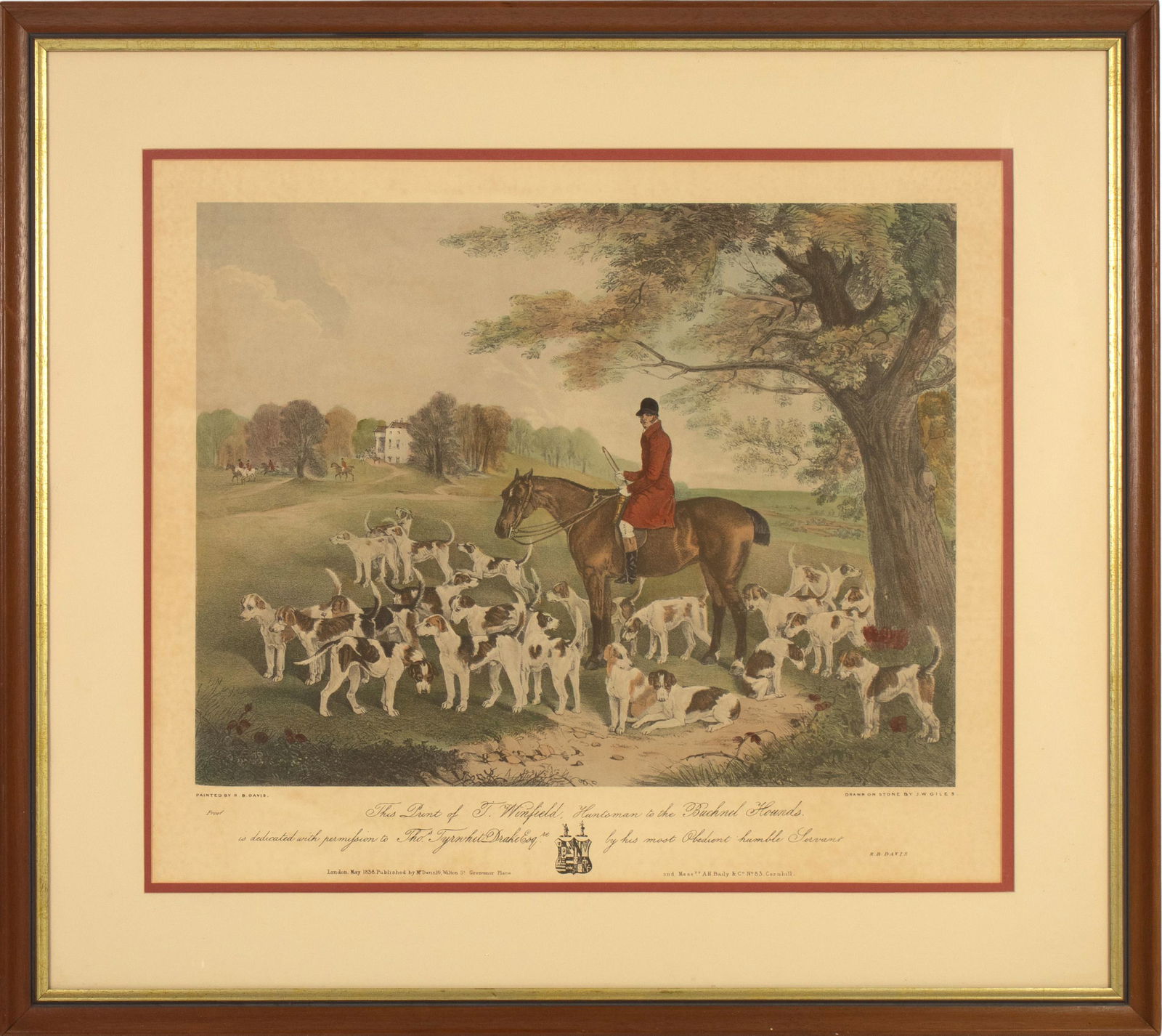 R.B. Davis 1782-1854 Victorian Horse Engraving (1 of 6)