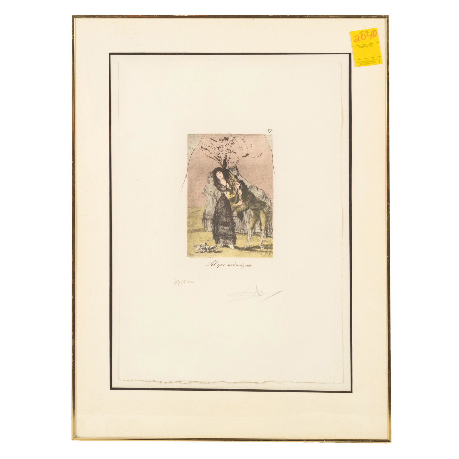 Salvador Dali Serie de Goya Color Etching Print (1 of 6)