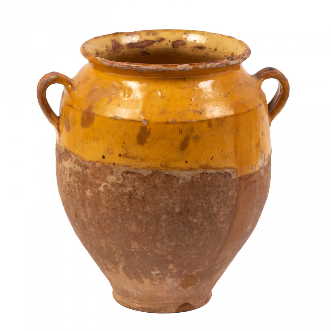 French Slip Glazed Terracotta Confit Pot Urn Vase (1 of 9)