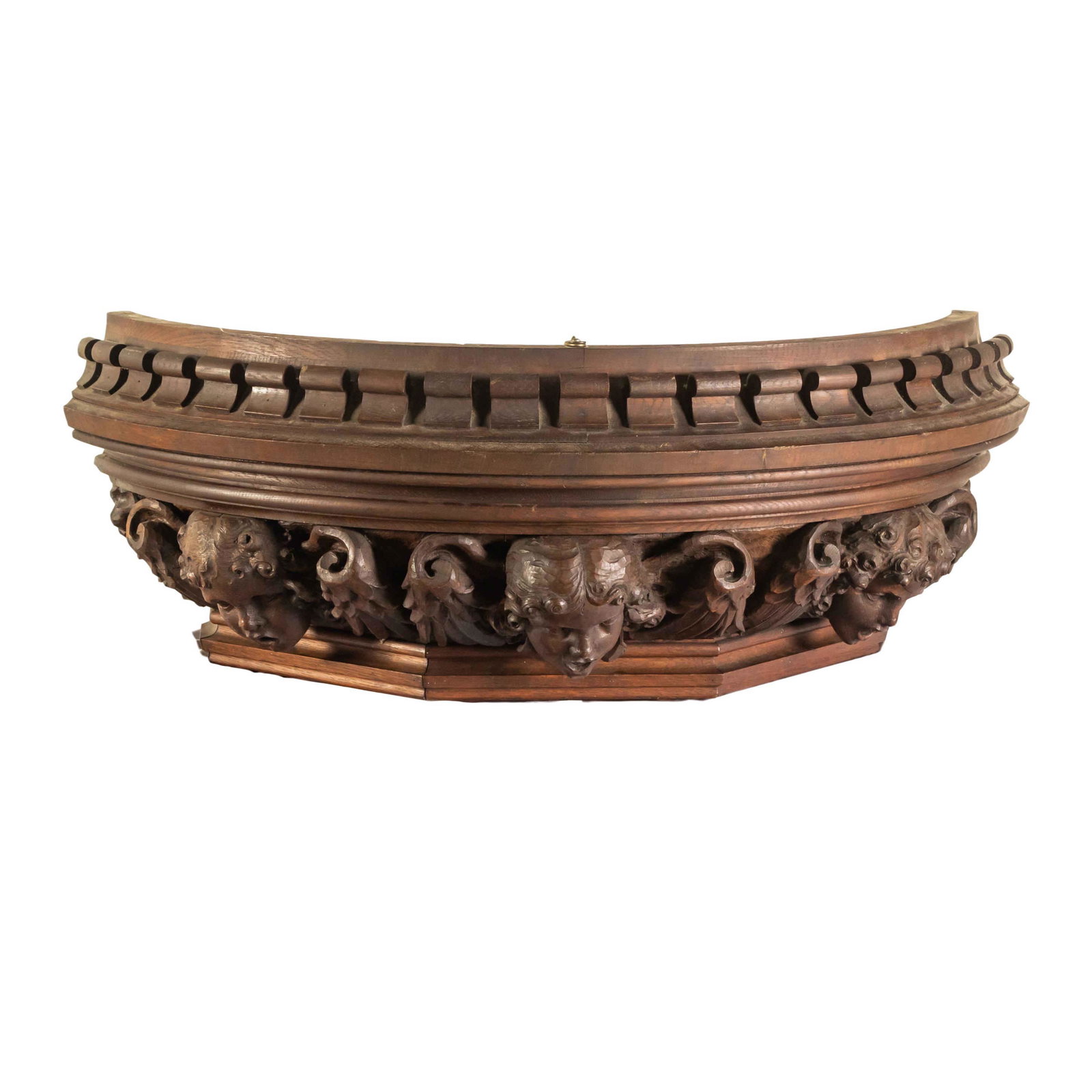 Victorian Canopy Bed Carved Cherub Angel Headboard (1 of 7)