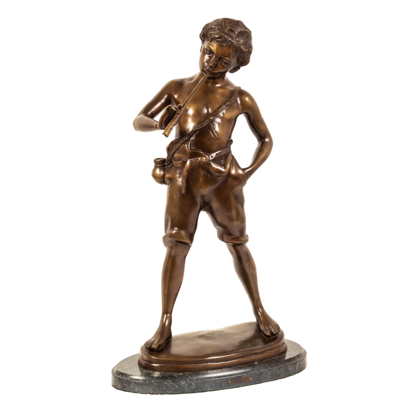 Auguste Moreau 1834-1917 LG Bronze 27" Pan Statue (1 of 6)