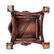 Chinese Carved Wood Marble Foo Dog End Tables PAIR - 7