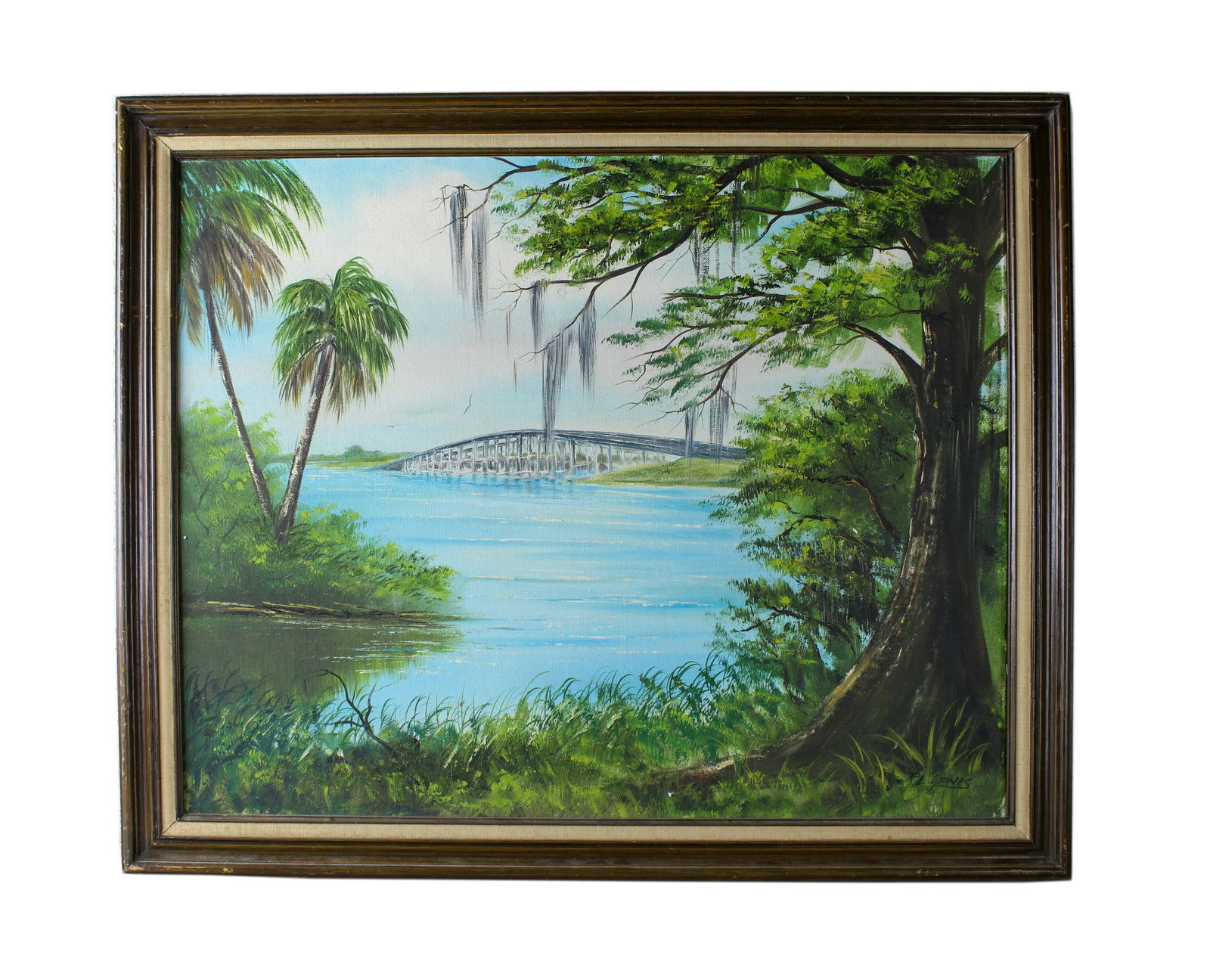 R.L. Robert Lewis (b.1941) Florida Highwaymen Painting (1 of 6)