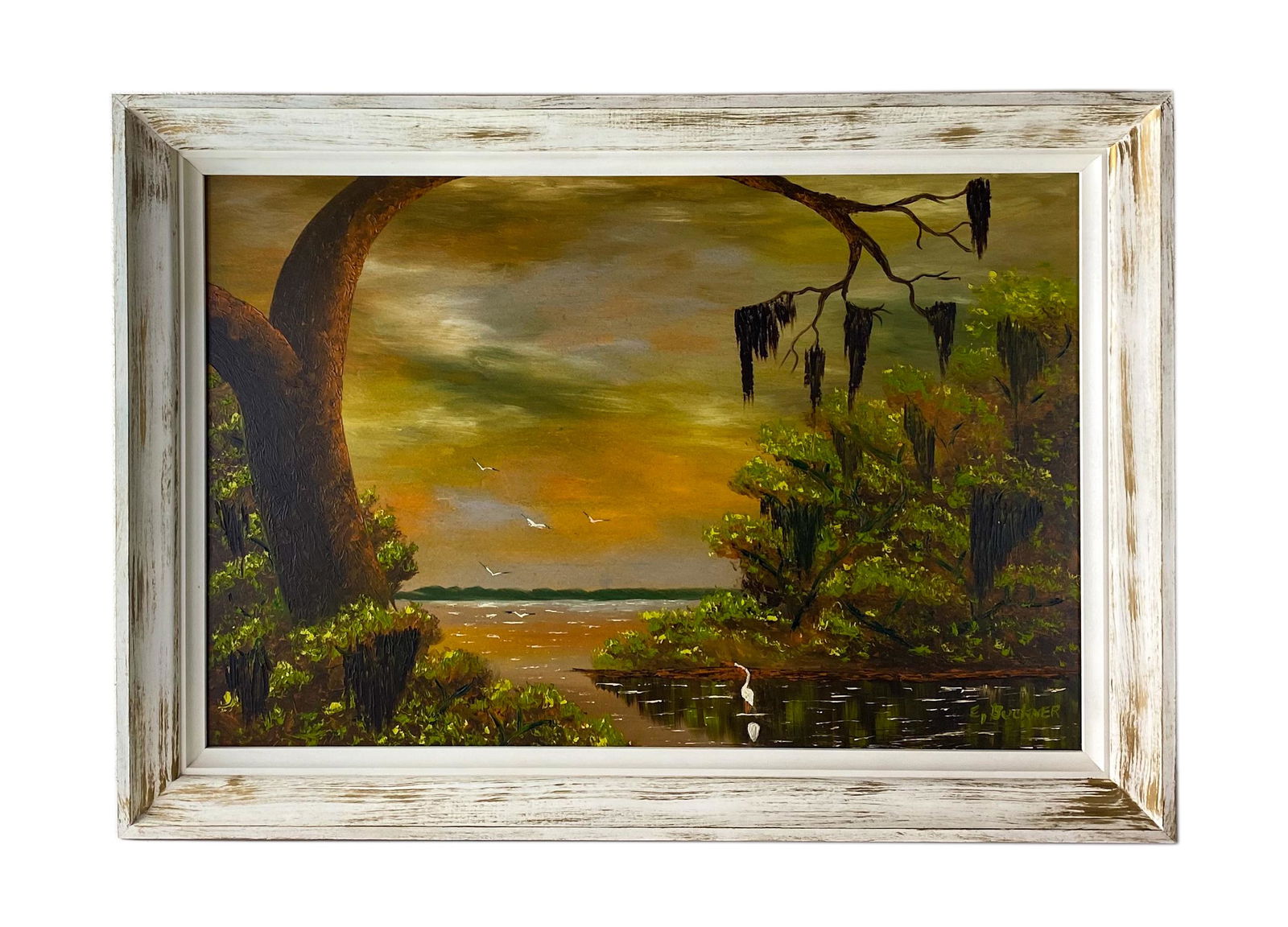 Ellis Buckner (1943-1991) Florida Highwaymen Painting (1 of 5)