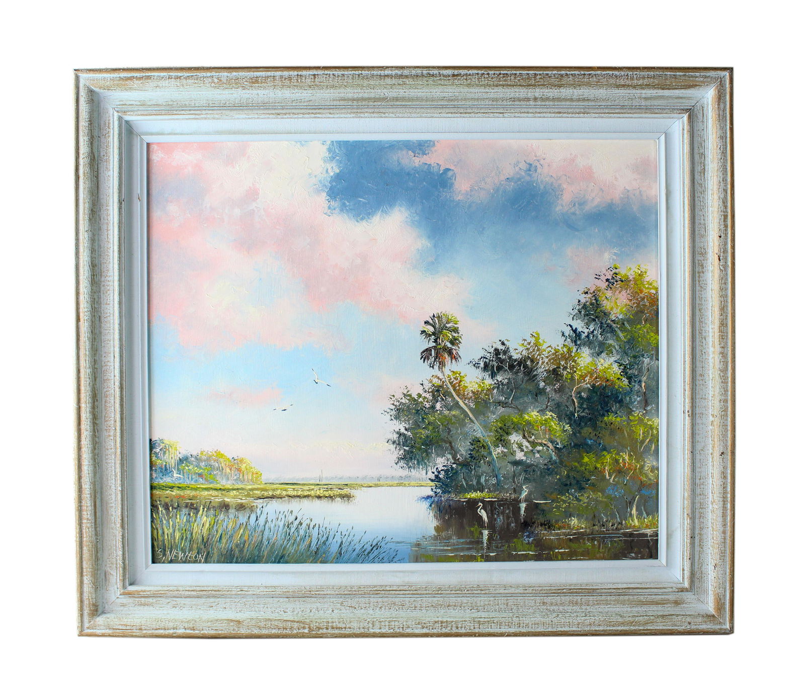 Sam Newton (b1948) Florida Highwaymen Oil Painting (1 of 4)
